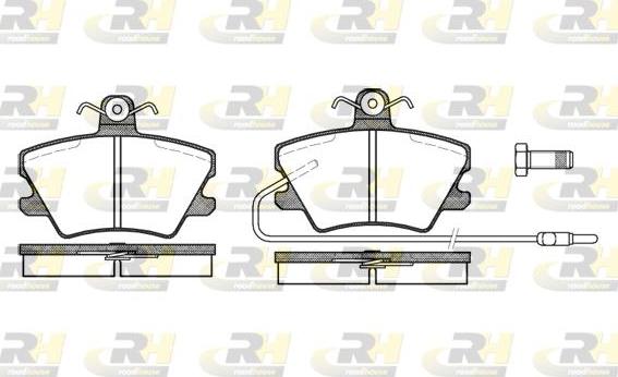 Roadhouse 2241.02 - Set placute frana,frana disc aaoparts.ro