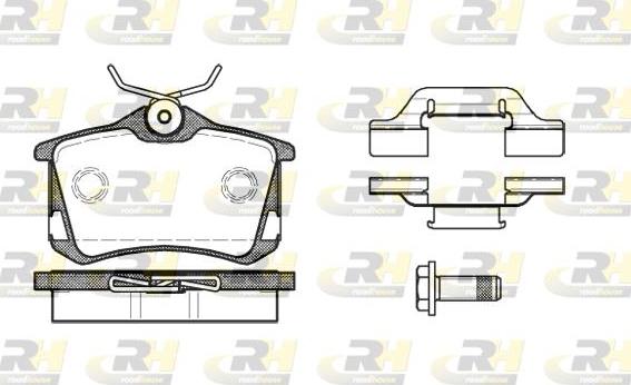 Roadhouse 2263.50 - Set placute frana,frana disc aaoparts.ro