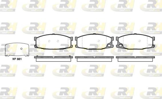 Roadhouse 2283.10 - Set placute frana,frana disc aaoparts.ro