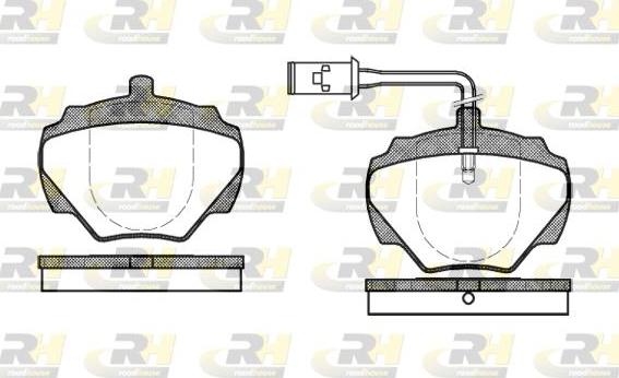Roadhouse 2222.01 - Set placute frana,frana disc aaoparts.ro