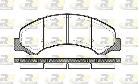 Roadhouse 2763.00 - Set placute frana,frana disc aaoparts.ro