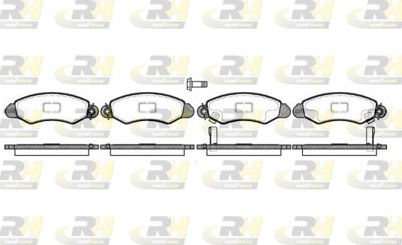 Roadhouse 2702.02 - Set placute frana,frana disc aaoparts.ro