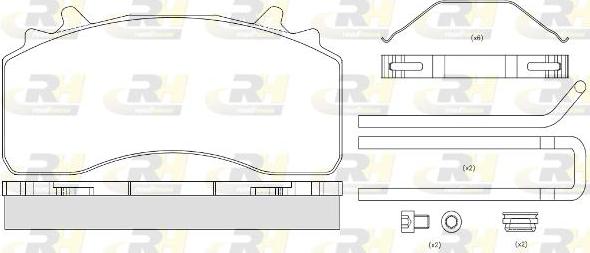 Roadhouse JSX 21526.80 - Set placute frana,frana disc aaoparts.ro