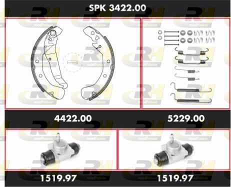 Roadhouse SPK 3422.00 - Set saboti frana aaoparts.ro