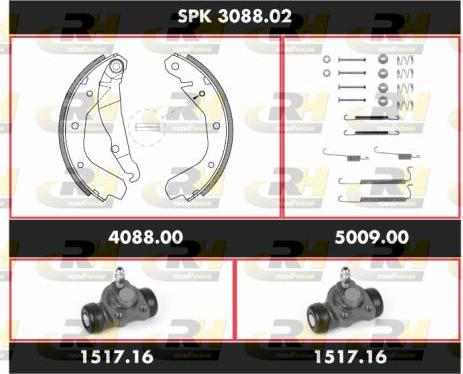 Roadhouse SPK 3088.02 - Set saboti frana aaoparts.ro