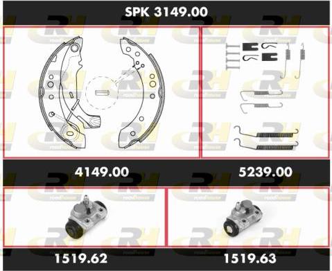 Roadhouse SPK 3149.00 - Set saboti frana aaoparts.ro