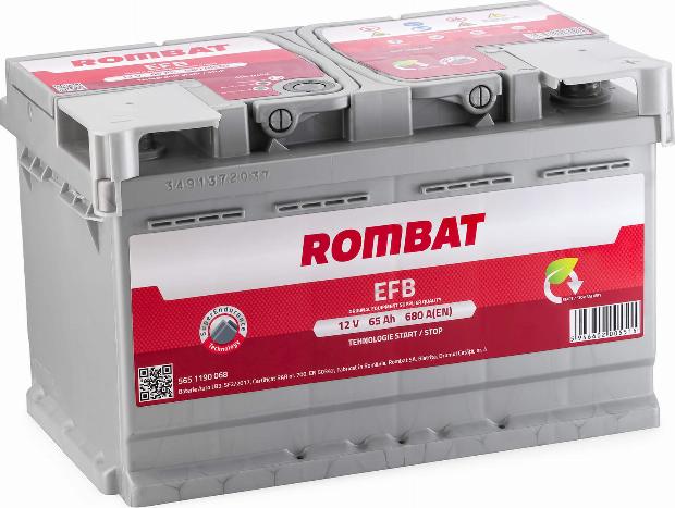 ROMBAT 565 1190 068 - Baterie de pornire aaoparts.ro