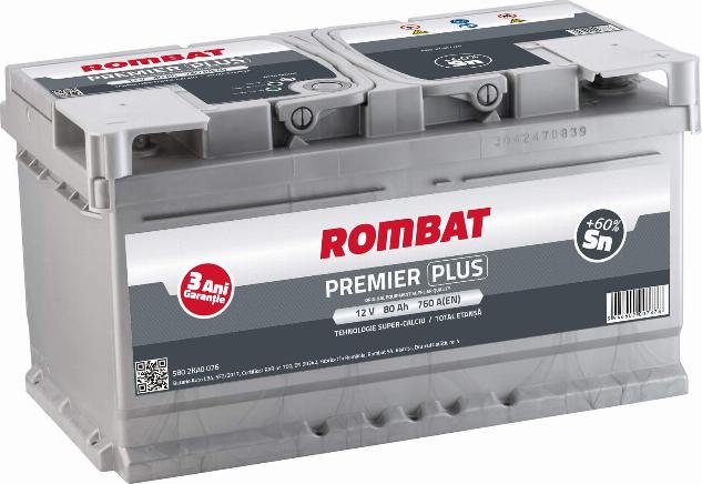 ROMBAT 580 2KA0 076 - Baterie de pornire aaoparts.ro