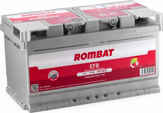 ROMBAT 575 11A0 076 - Baterie de pornire aaoparts.ro