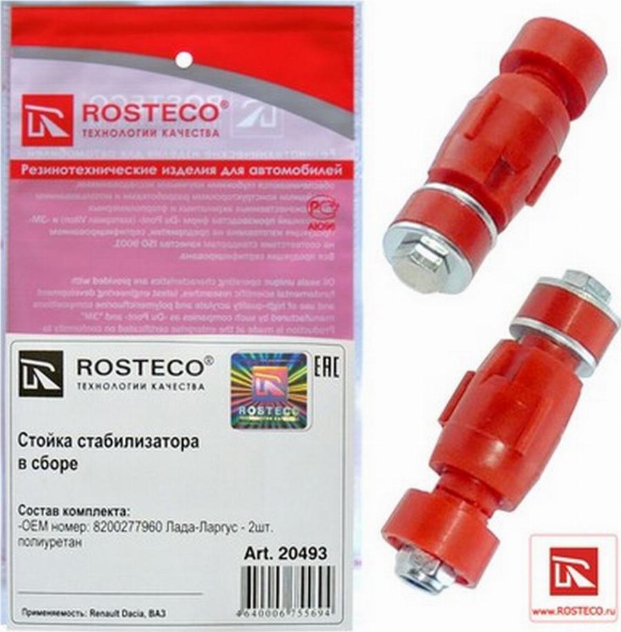 Rosteco 20493 - Brat / bieleta suspensie, stabilizator aaoparts.ro