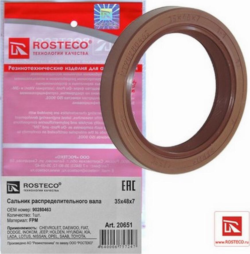 Rosteco 20651 - Simering, ax cu came aaoparts.ro