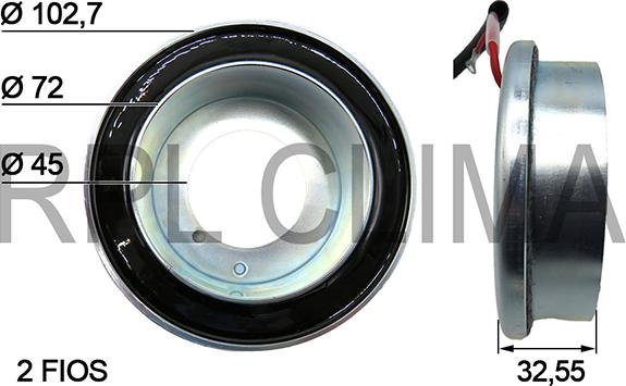 RPL QUALITY APBOSD0027 - Bobina, ambreiaj magnetic compresor aaoparts.ro