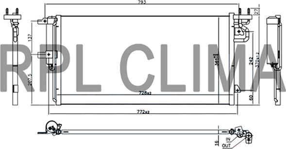 RPL QUALITY APCDFD5059 - Condensator, climatizare aaoparts.ro
