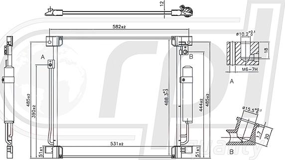 RPLQuality APCDMI5043 - Condensator, climatizare aaoparts.ro