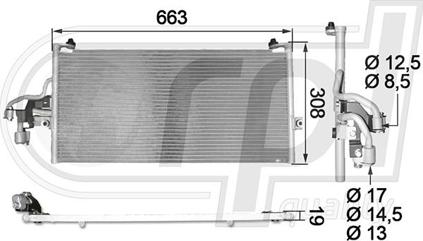 RPL QUALITY APCDMI5012 - Condensator, climatizare aaoparts.ro