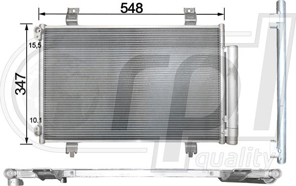 RPL QUALITY APCDSU5022 - Condensator, climatizare aaoparts.ro