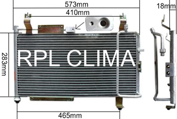 RPLQuality APCDSU0009 - Condensator, climatizare aaoparts.ro