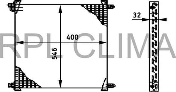 RPLQuality APCDVO0023 - Condensator, climatizare aaoparts.ro