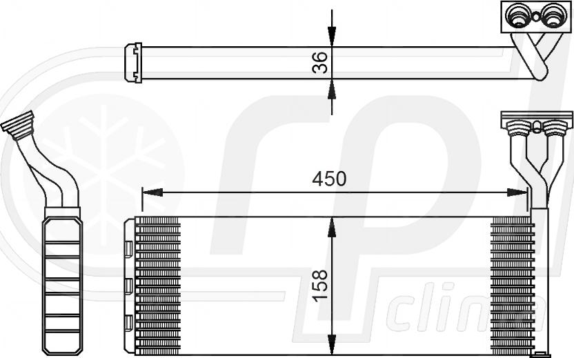RPL QUALITY APCHSC5003 - Schimbator caldura, incalzire habitaclu aaoparts.ro