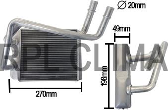 RPL QUALITY APCHVW5007 - Schimbator caldura, incalzire habitaclu aaoparts.ro