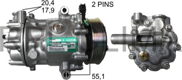 RPLQuality APCOFD5060 - Compresor, climatizare aaoparts.ro