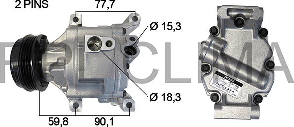 RPL QUALITY APCOMZ0024 - Compresor, climatizare aaoparts.ro