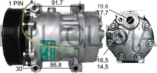 RPL QUALITY APCOVO5014 - Compresor, climatizare aaoparts.ro
