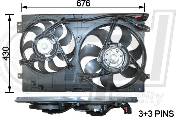 RPL QUALITY APELVW5031 - Ventilator, radiator aaoparts.ro