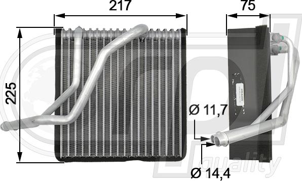 RPLQuality APEVAU5005 - Evaporator,aer conditionat aaoparts.ro