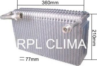 RPL QUALITY APEVAU5008 - Evaporator,aer conditionat aaoparts.ro