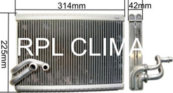 RPL QUALITY APEVCI0028 - Evaporator,aer conditionat aaoparts.ro
