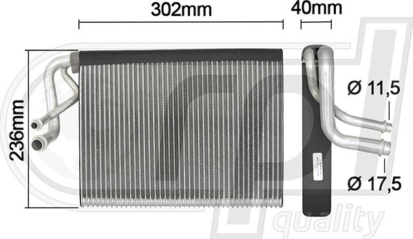 RPL QUALITY APEVMB5034 - Evaporator,aer conditionat aaoparts.ro
