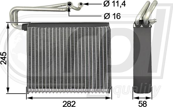 RPL QUALITY APEVOP5015 - Evaporator,aer conditionat aaoparts.ro