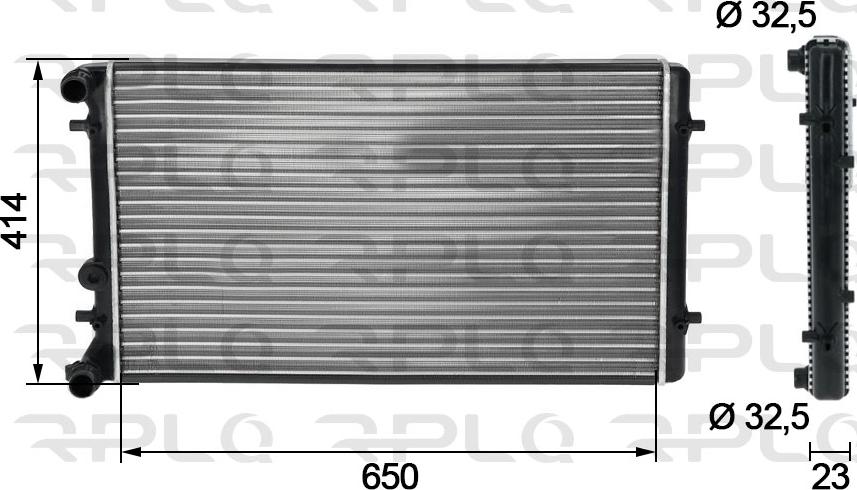 RPL QUALITY APRAVW5007 - Radiator, racire motor aaoparts.ro
