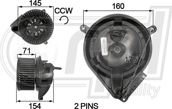 RPL QUALITY APVTMB5028 - Electromotor, ventilatie interioara aaoparts.ro