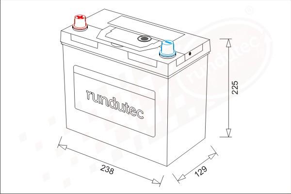 RUTEC RNU045LCJBL - Baterie de pornire aaoparts.ro