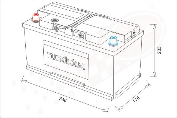 RUTEC RNU110LEL - Baterie de pornire aaoparts.ro