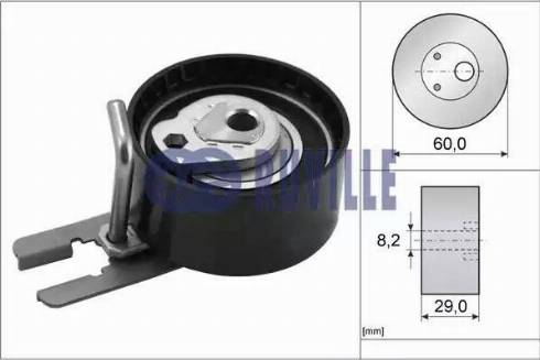 Ruville 55953 - Rola intinzator,curea distributie aaoparts.ro