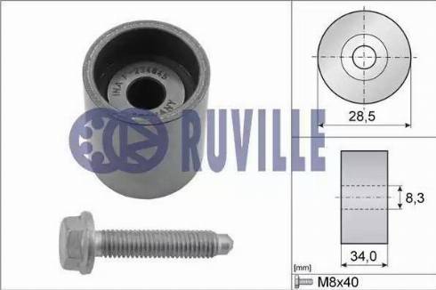 Ruville 55465 - Rola ghidare / conducere, curea distributie aaoparts.ro