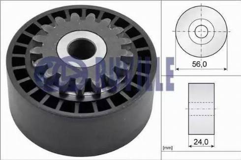 Ruville 55550 - Rola ghidare / conducere, curea transmisie aaoparts.ro