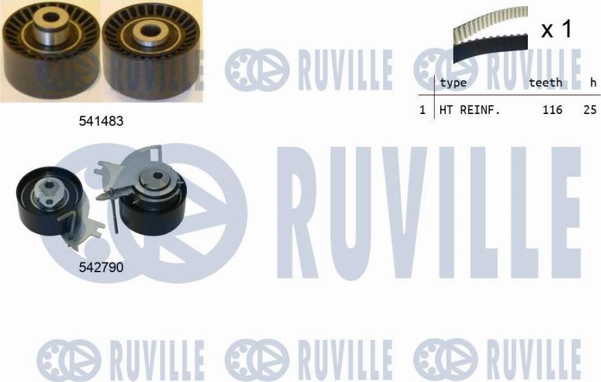 Ruville 550427 - Set curea de distributie aaoparts.ro