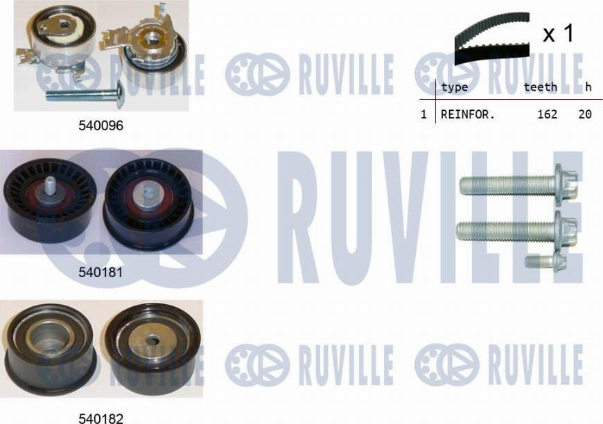 Ruville 550040 - Set curea de distributie aaoparts.ro