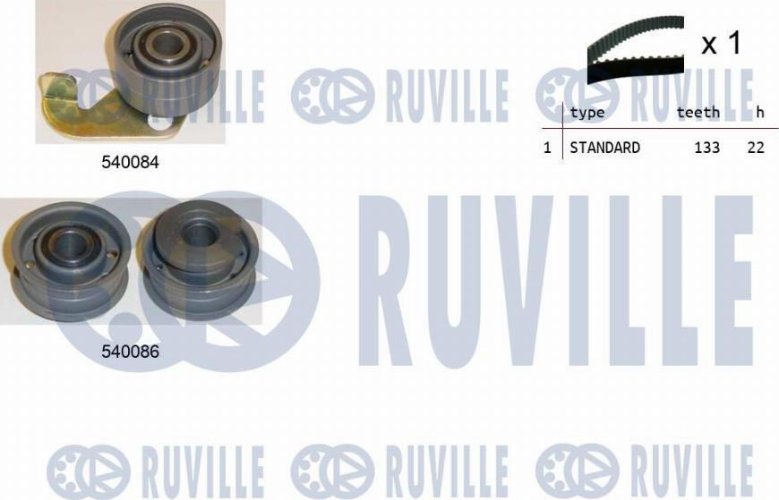 Ruville 550175 - Set curea de distributie aaoparts.ro