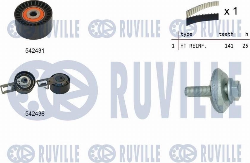 Ruville 550368 - Set curea de distributie aaoparts.ro