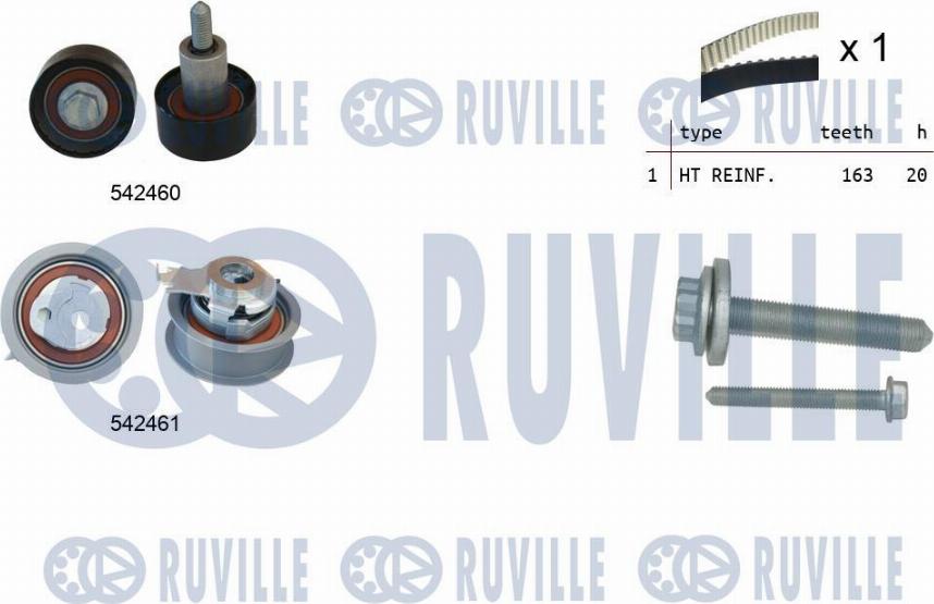 Ruville 550384 - Set curea de distributie aaoparts.ro
