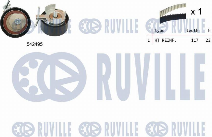 Ruville 550374 - Set curea de distributie aaoparts.ro