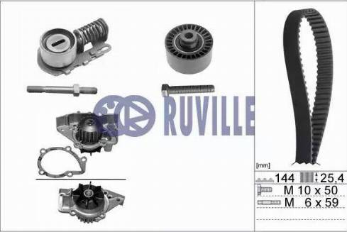 Ruville 56623701 - Set pompa apa + curea dintata aaoparts.ro