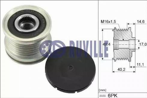 Ruville 56336 - Fulie, alternator aaoparts.ro