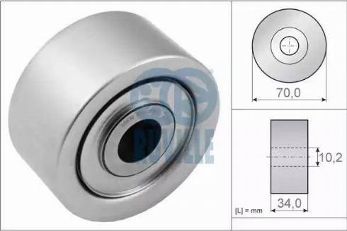 Ruville 58939 - Rola ghidare / conducere, curea transmisie aaoparts.ro
