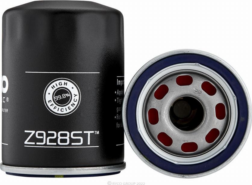 RYCO Z928ST - Filtru ulei aaoparts.ro